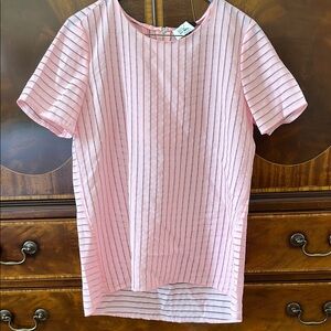 Vintage J. Crew petal pink organza blouse